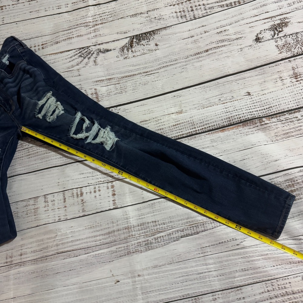 American Eagle Jeans‎ Next Level Stretch Jegging Distressed High Rise Women's 4 - Picture 11 of 16